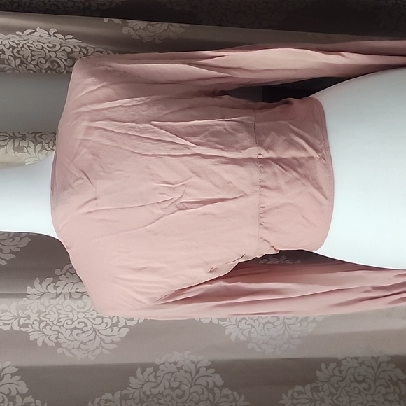 Windsor top in nude wrap tie front - Picture 8 of 8